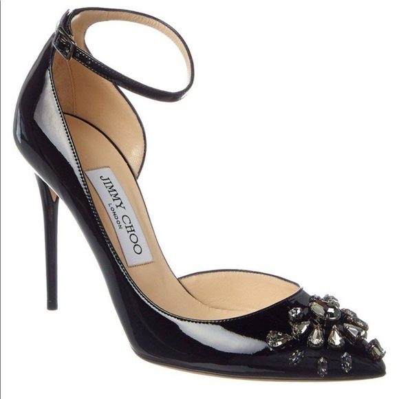 Jimmy Choo Shoes - Jimmy Choo Black Patent Leather Lucy 100 Pump